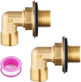 Luofant 313055537569 Wall Mount Commercial Faucet Installation Kit Lead-free 90 Dergee Backsplash Mou
