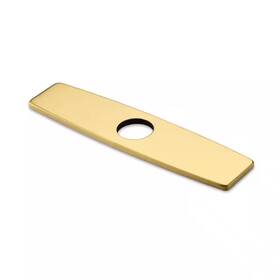 Luxier 445053393342 10 Inch X 2.4 0.25 Brass Kitchen Sink Faucet Hole Cover Deck Plate Escu