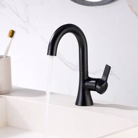 Bsh11-s Luxier 676151048613 Single Handle Hole Bathroom Faucet With Drain