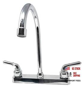 Madol Imports Llc 730051001984 Two-handle Kitchen Faucet 8 Inch Center Set Chromed Surface Plastic Pom Body