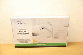 67086w-1001 Mainstays Pull Out Kitchen Faucet In Chrome