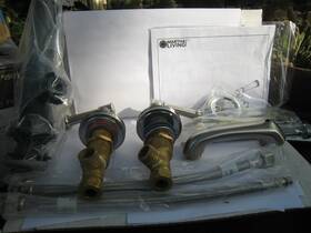 306-317 Martha Stewart Living Wayland Faucet Brushed Nickel #306-317 New Old Shelf Stock