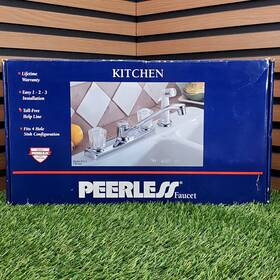 P25-l Masco Peerless Kitchen Faucet In Chrome Model New With Defect Read/view Pics