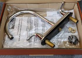Bl-250c Matco Norca 082647139404 Model Two Handle Chrome Kitchen Faucet 8 Inch Spread