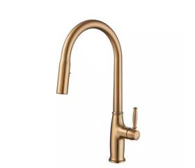 Mdal16933n Matrix Decor Single Handle Gooseneck Pull Down Sprayer Kitchen Faucet Brushed Go
