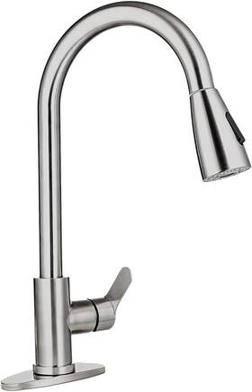 Mega Handles 725414331228 Pull Down Kitchen Sink Faucet Stainless Steel - Scratch And Dent
