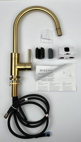 Mno003lcg Miseno Pull Down Kitchen Faucet Champagne Gold