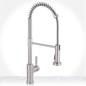 Mno281lzss Miseno Mno281l 1.75 Gpm 1 Hole Pre-rinse Kitchen Faucet - Stainless Steel