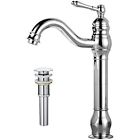 Mlan1509p Myhb Swivel Spout Bathroom Vessel Sink Faucet With Drain Brass