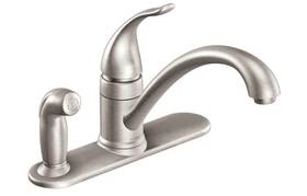 Ca87484srs Moen 026508209486 Torrance Chrome One-handle Low Arc Kitchen Faucet
