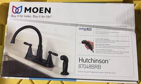 Moen 026508299272 Hutchinson Mediterranean Bronze 2-handle High-arc Kitchen Faucet Side Spray