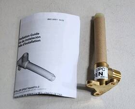 Moen 026508355633 Mancis Wall Mount Tub Filler Spout Manifold Valve 1/2 Inch Cc/ips