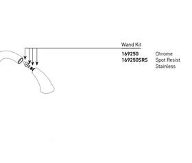169250 Moen Pullout Faucet Sprayer Wand 1.5 Gpm - Chrome