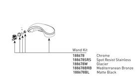 188678srs Moen Wand Kit - Spot Resist Stainless