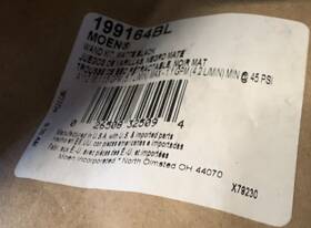 199164bl Moen Wand Kit In Matte Black