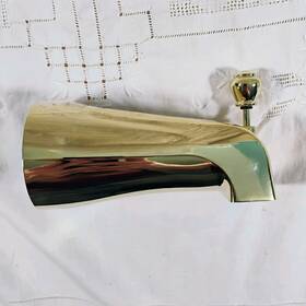 3806p Moen Monticello Shower Tub Bath Faucet Diverter Spout Polished Brass New