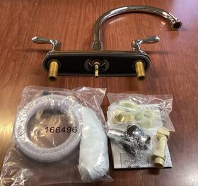 40619 Moen New Cfg Cornerstone Kitchen Faucet Polished Chrome With Side Sprayer B145