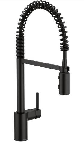5923bl Moen 5923 Align 1.5 Gpm 1 Hole Pre-rinse Pull Down Kitchen Faucet - M Atte Black