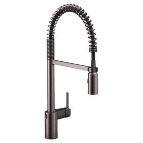 5923ewbls Moen Align Spring Wave Kitchen Faucet Spot Resist Black Stainless