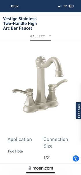 5994csl Moen Bar Faucet Two-handle High Arc