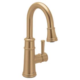 Moen 6260bzg Belfield Pull Down Bar Faucet Bronzed Gold New