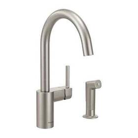 7165srs Moen Manual 10-1/2 Inch Mount Commercial 2 Hole Gooseneck Kitchen Faucet