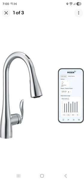 7594evc Moen New Arbor Smart Touchless Pull Down Sprayer Kitchen Faucet Chrome