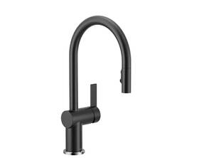 7622bl Moen Cia Single-handle Pull-down Sprayer Kitchen Faucet Matte Black