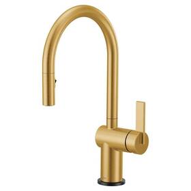 7622ewbg Moen Cia 1-handle Touchless Pull-down Sprayer Kitchen Faucet Brushed Gold