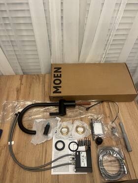 7622ewbl Moen Cia Kitchen Faucet 1.5 Gpm Pull Down Motionsense Matte Black