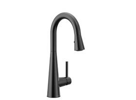 7664bl Moen Sleek Single-handle Pull-down Sprayer Bar Faucet Matte Black