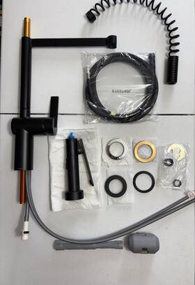 7822bl Moen Cia Pre-rrinse Spring High Arc Pulldown Kitchen Faucet Black