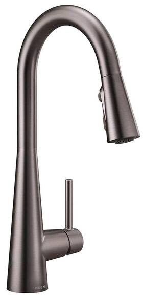 7864bls Moen Sleek Pulldown Kitchen Faucet Black Stainless