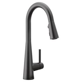 7882bl Moen Genta Lx One-handle High Arc Kitchen Faucet Power Boost Matte Black