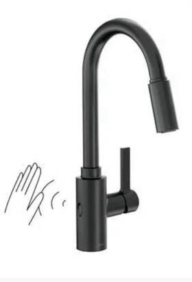 7882ewbl Moen Genta Lx Kitchen Faucet Motion Sense Touchless - Matte Black