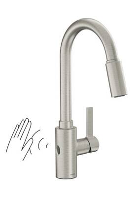 7882ewsrs Moen Genta Lx Touchless Pull Down Kitchen Faucet Spot Resist Stainless