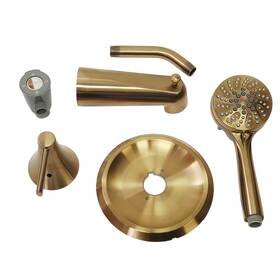 82021bzg Moen Ronan Single-handle Modern Tub And Shower Faucet - Bronzed Gold