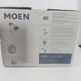 82603srn Moen Spot Resist Brushed Nickel Adler Tub And Shower Faucet - New