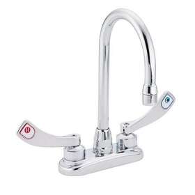 8279 Moen Chrome M-dura Commercial 2 Handle Bar Faucet 9.75 Inch Spout New Open Box