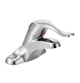 8422 Moen Commercial M.bition 1 Handle Lavatory Faucet 4 Inch With Flex Supplies Chrome