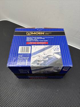 Moen 84220 #84220 Lever Two Handle Chrome Mini-widespread Faucet Used