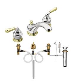84246 Moen New Monticello 8 Inch Widespread Faucet Chrome Polished Brass