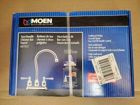 855992 Moen Traditional Two Handle Bar Faucet