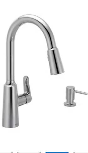 87028 Moen Edwyn Single Handle Kitchen Faucet - Chrome-