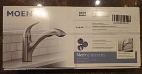87039srs Moen Medina One-handle Pullout Kitchen Faucet In Spot Resist Stainless