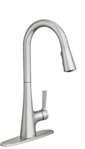 87069srs Moen Mikah Pulldown Kitchen Faucet Spot Resist Stainless One-handle