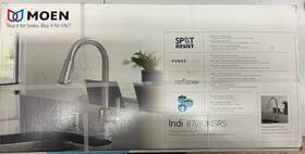 87090msrs Moen New Indi Spot Resist Stainless One-handle High Arc Pulldown Kitc