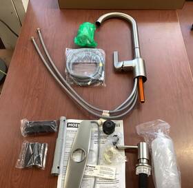 87115srs Moen 87114srs Read Milton Pulldown Brushed Nickel Kitchen Faucet With Powerclean B3