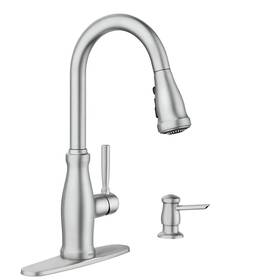 87161srs Moen Stableton Stainless Single Handle Pull-down Kitchen Faucet