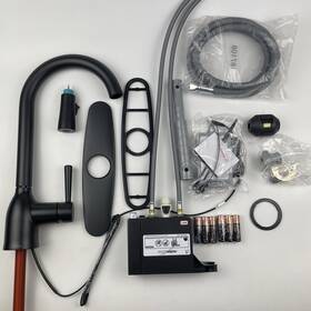 87233ewbl Moen Adler One-handle Low Arc Pulldown Kitchen Faucet - Matte Black